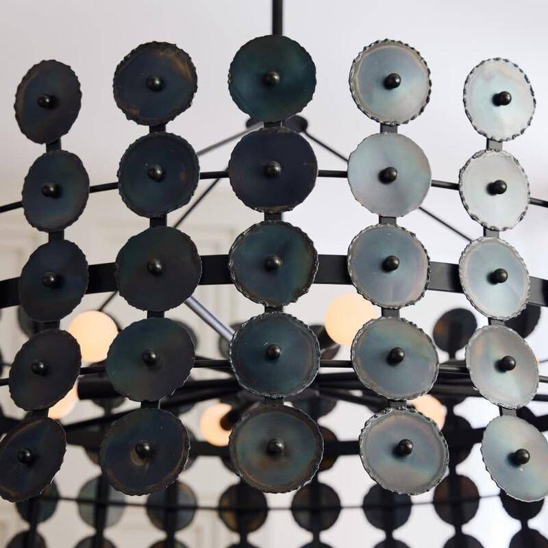 Imperia 6 Light 36 inch Burnt Iron Chandelier Ceiling Light