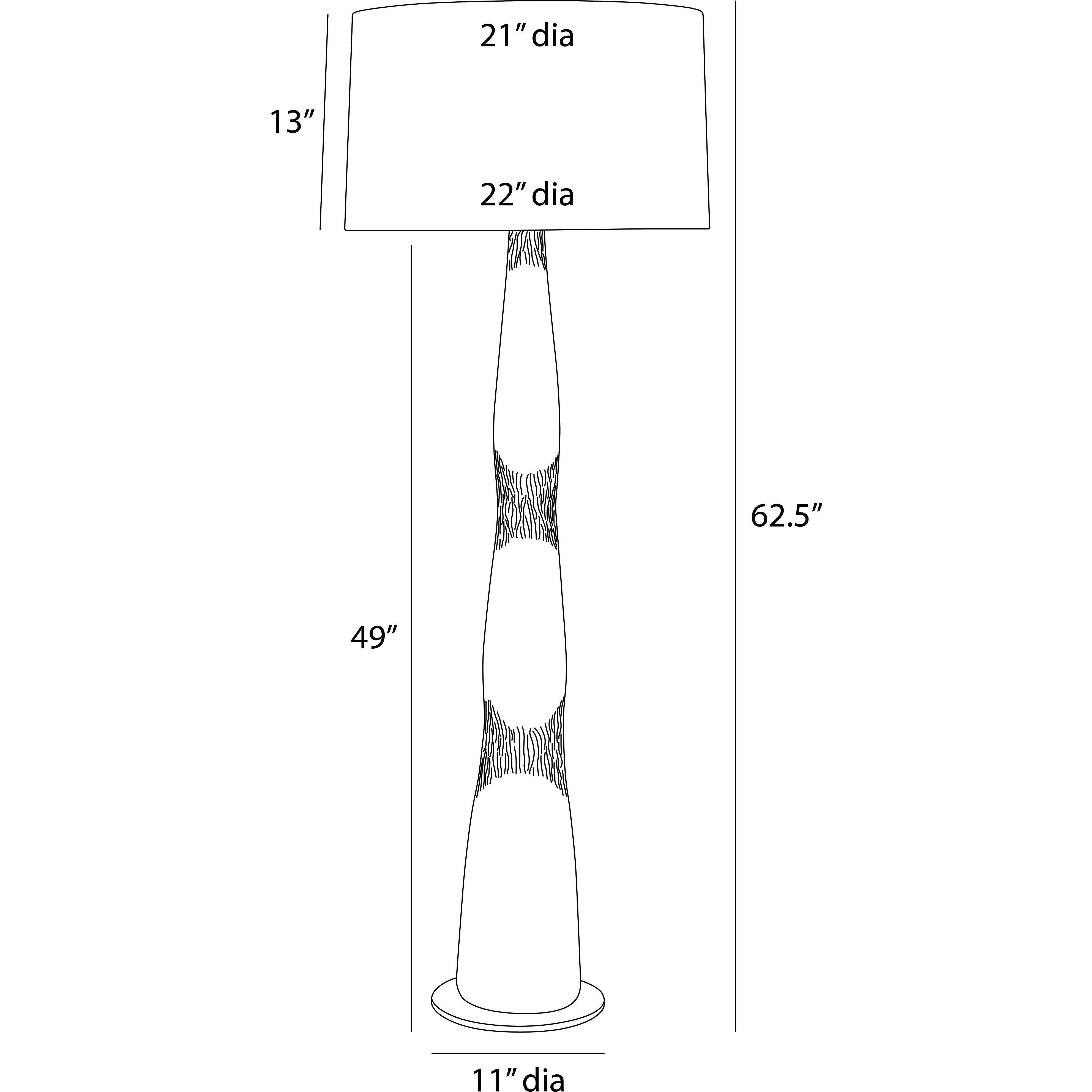 Kash 62.5 inch 150.00 watt Antiqued Aluminum and Polished Nickel Floor Lamp Portable Light