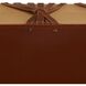 Hutchins Deep Russet Leather and Natural Oak with Antique Brass Bench