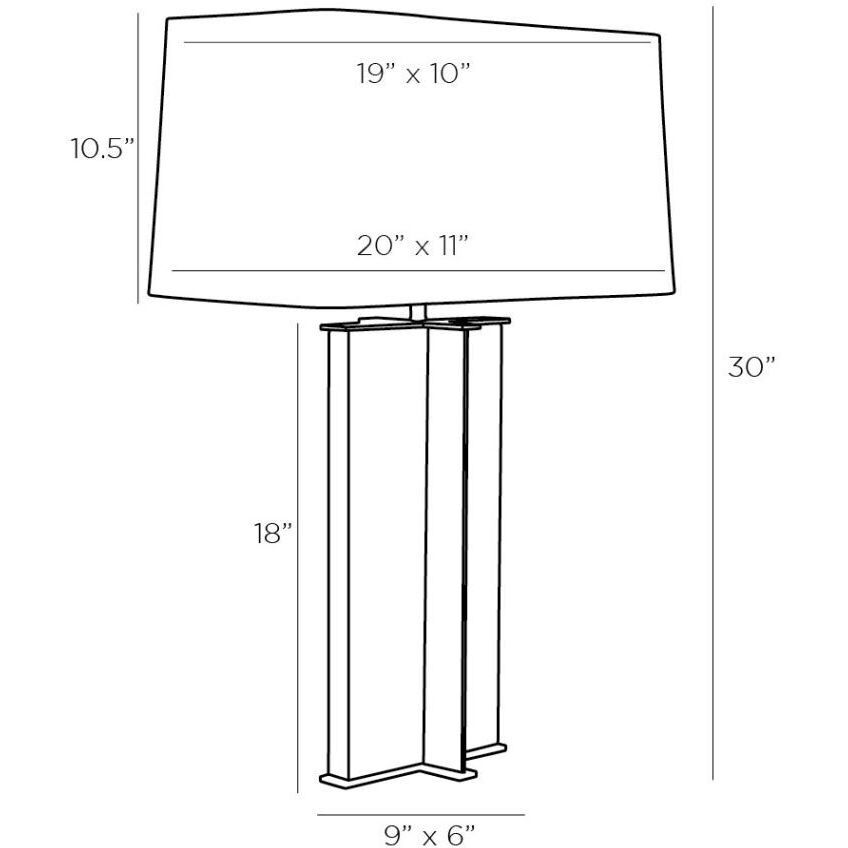Lyon 30 inch Bronze Table Lamp Portable Light