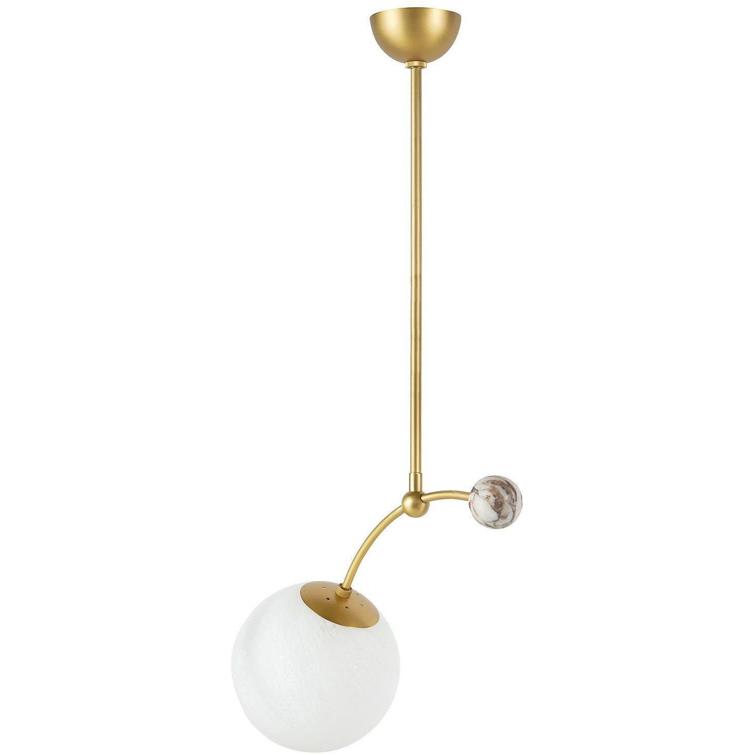 Christina 1 Light Matte Swirl Pendant Ceiling Light