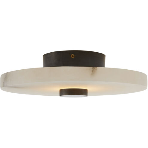 Moers 1 Light 12 inch White and English Bronze Flush Mount Ceiling Light