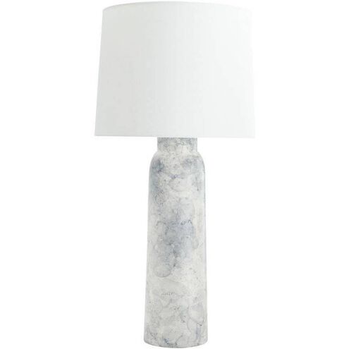 Heather 32 inch 150.00 watt Thundercloud and Polished Nickel Lamp Portable Light