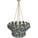 Bilal 40 inch Eucalyptus Coconut Shell Chandelier Ceiling Light