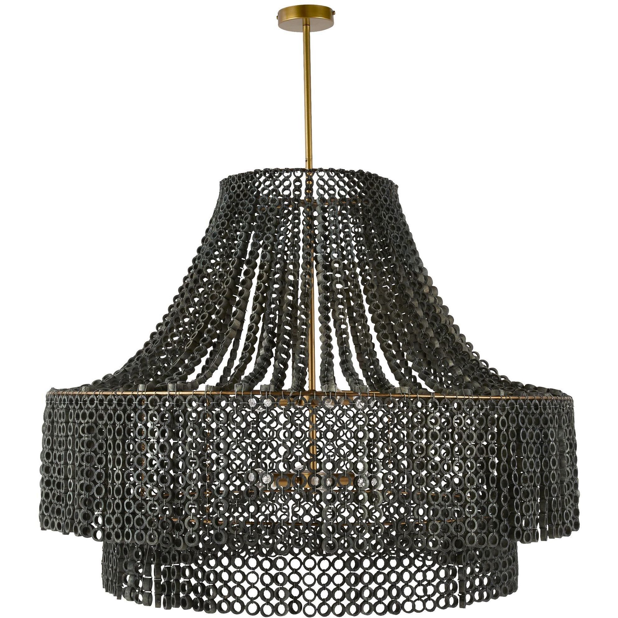 Hannie 8 Light 46 inch Gray Wash Chandelier Ceiling Light, Large