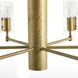 Zeki 6 Light 29 inch Antique Brass Chandelier Ceiling Light