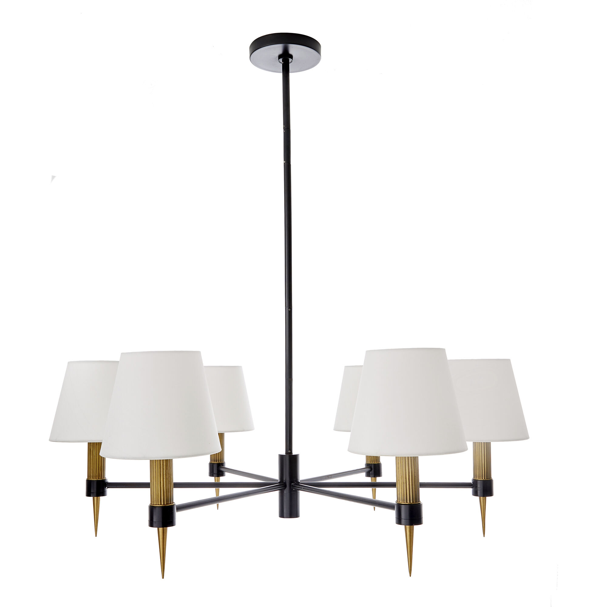 Roma 6 Light 39 inch Bronze Chandelier Ceiling Light