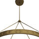 Empire 1 Light 38.5 inch Antique Brass Chandelier Ceiling Light