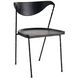 Fletcher Ebony and Blackened Iron Dining Chair