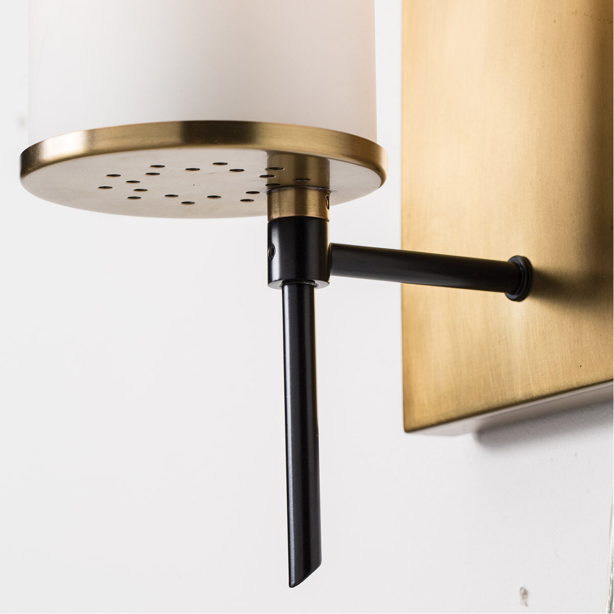 Stefan Sconce Wall Light in Antique Brass/Bronze, Essential Lighting