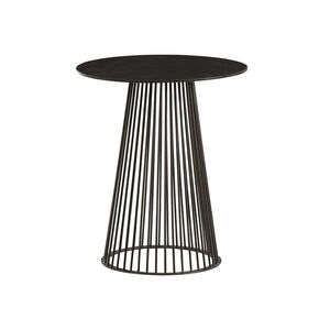 Lou 18 inch Black Accent Table