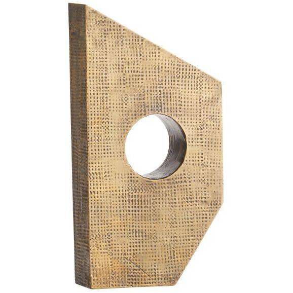 Garrick 5 inch Antique Brass and Jungle Marble Bookends, Set of 2