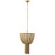 Yale 3 Light 20 inch Aged Brass Chandelier Ceiling Light