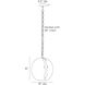 Hartland 1 Light 16 inch Matte Charcoal Pendant Ceiling Light