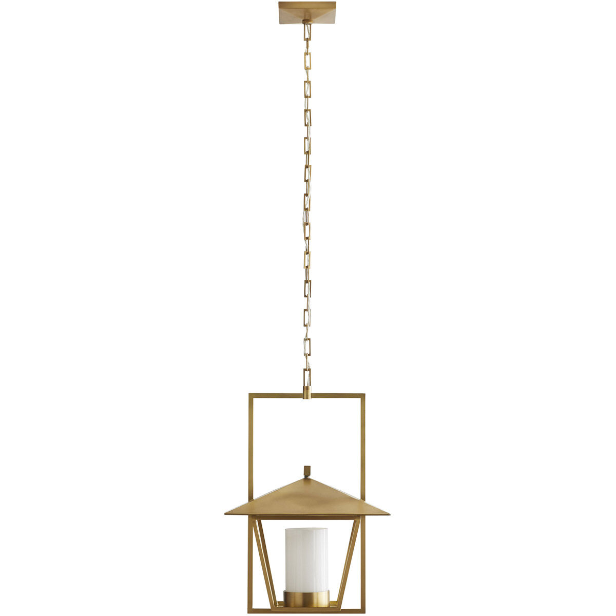 Temple 1 Light 19 inch Antique Brass Pendant Ceiling Light