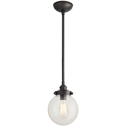 Reeves 1 Light 8 inch Aged Iron Outdoor Pendant, Small