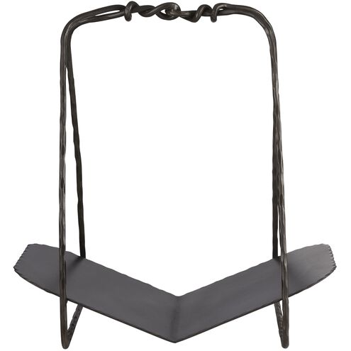 Darius Blackened Iron Log Holder