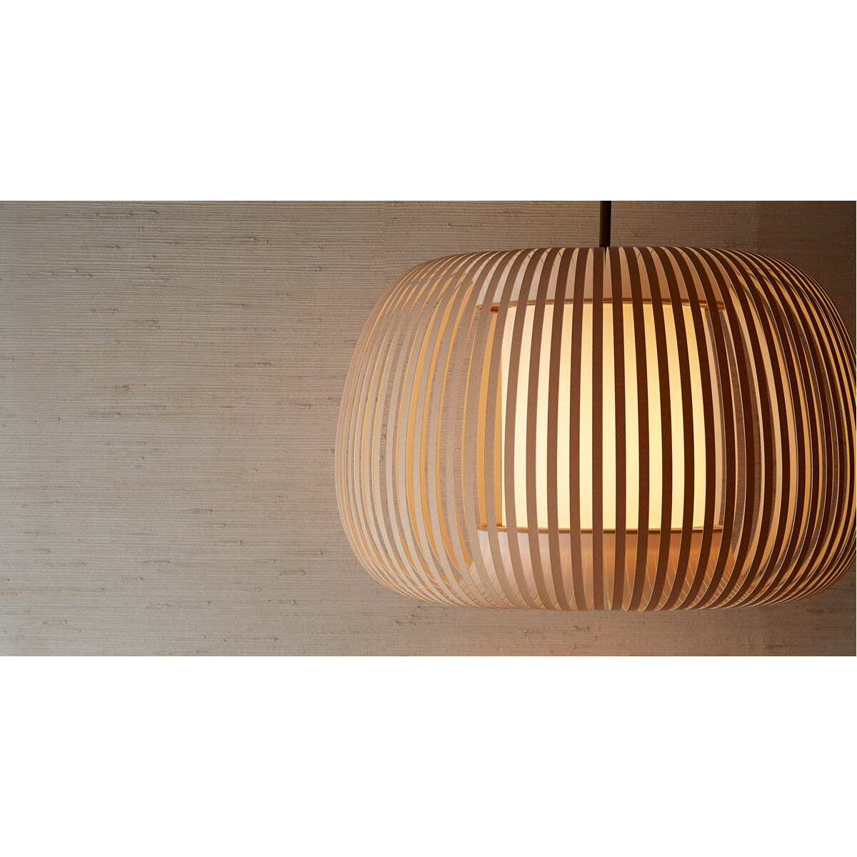 Mia 1 Light 27 inch Beige Pendant Ceiling Light