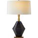 Estrada 150.00 watt Navy Optic Table Lamp Portable Light