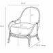 Bonnie 35.5 inch Noir Lounge Chair