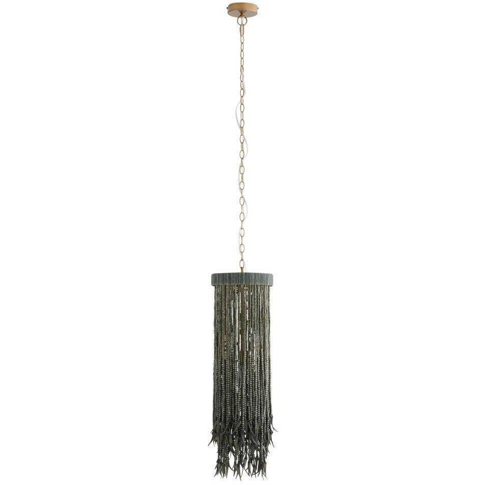 Baja 1 Light 10 inch Dark Gray Wash and Antique Brass Pendant Ceiling Light