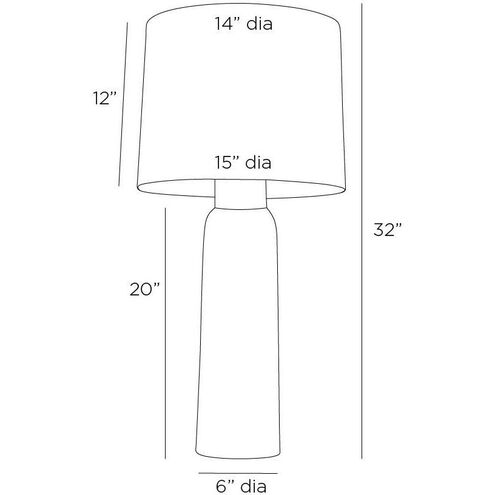 Heather 32 inch 150.00 watt Thundercloud and Polished Nickel Lamp Portable Light