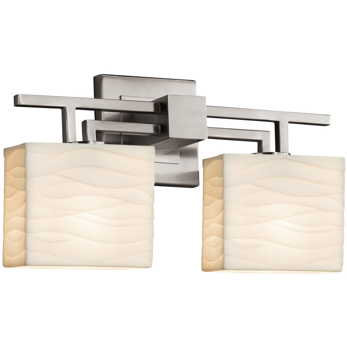 Porcelina 2 Light 16.00 inch Bathroom Vanity Light
