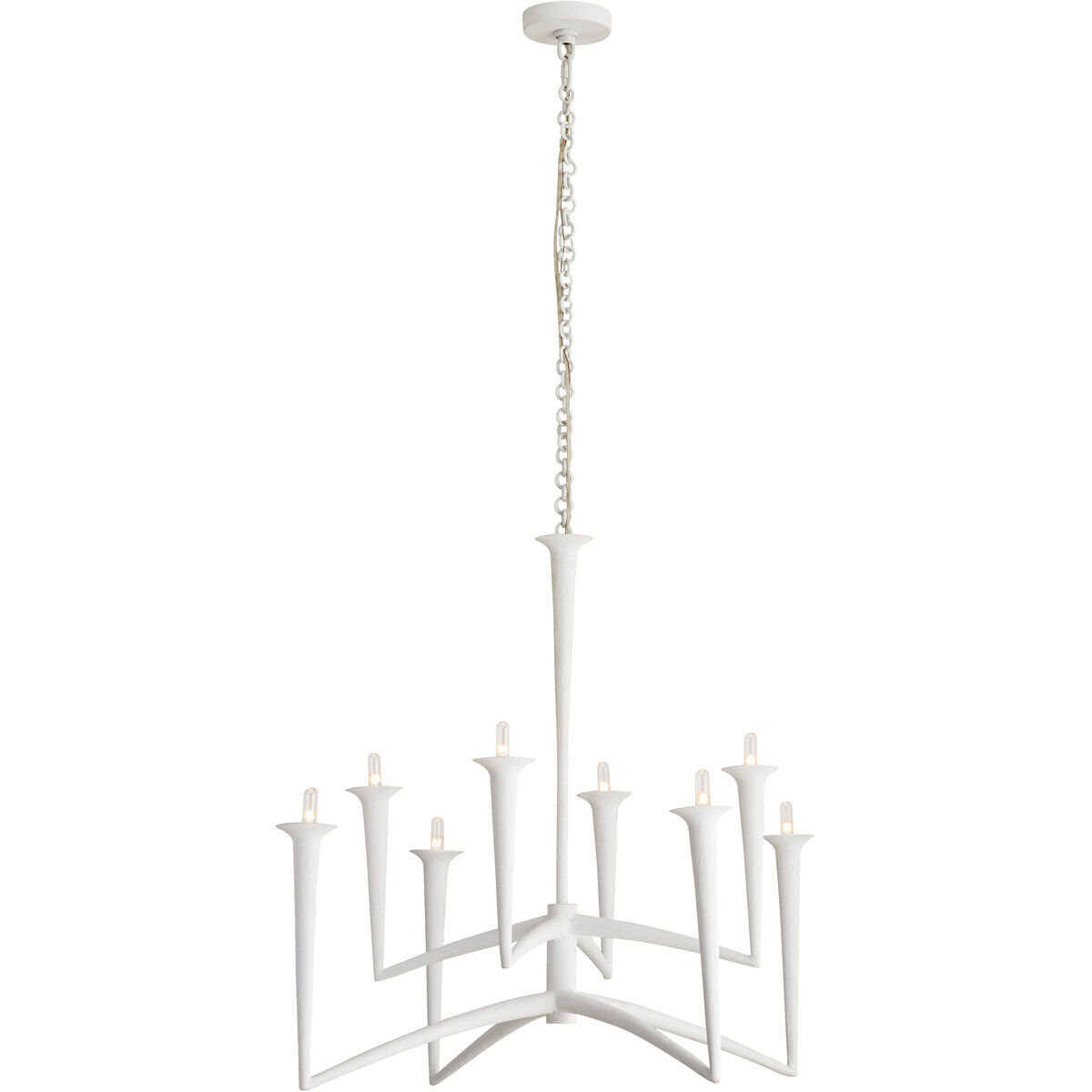 激安アウトレット 8 Isma 84062 Arteriors Light Chandelier Gesso White inch 34 キャンドル