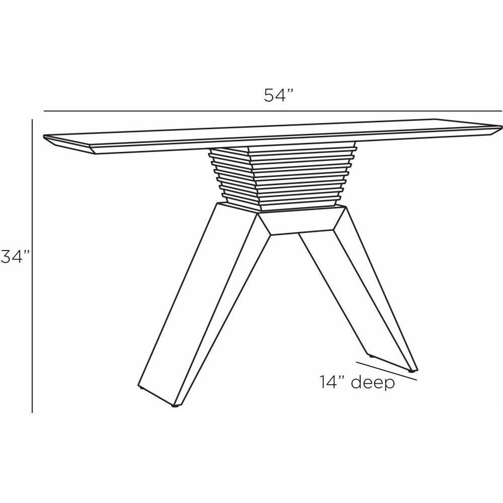 Barron Cerused Natural Console Table