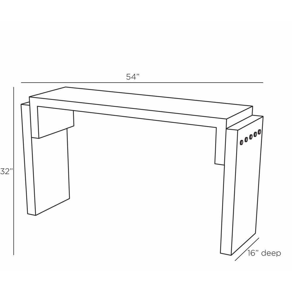 Bernardo Ebony Console Table