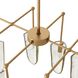 Valeria 8 Light 30 inch Clear Seedy Chandelier Ceiling Light