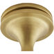 Shauna 1 Light 5 inch Antique Brass Flush Mount Ceiling Light