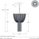 Yale 3 Light 20 inch Aged Brass Chandelier Ceiling Light