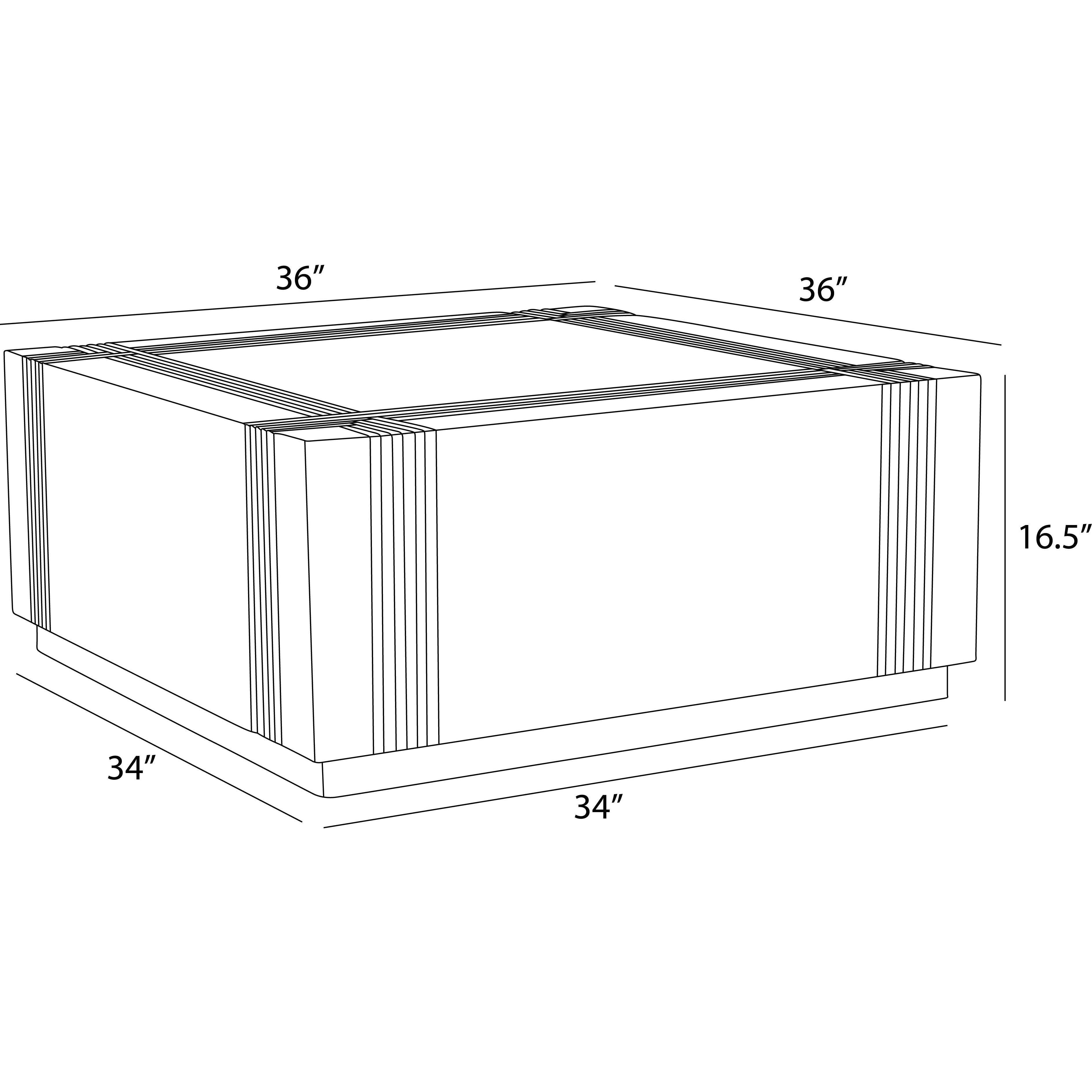 Kamira 36 X 36 inch Whitewash and Blackened Bronze Cocktail Table