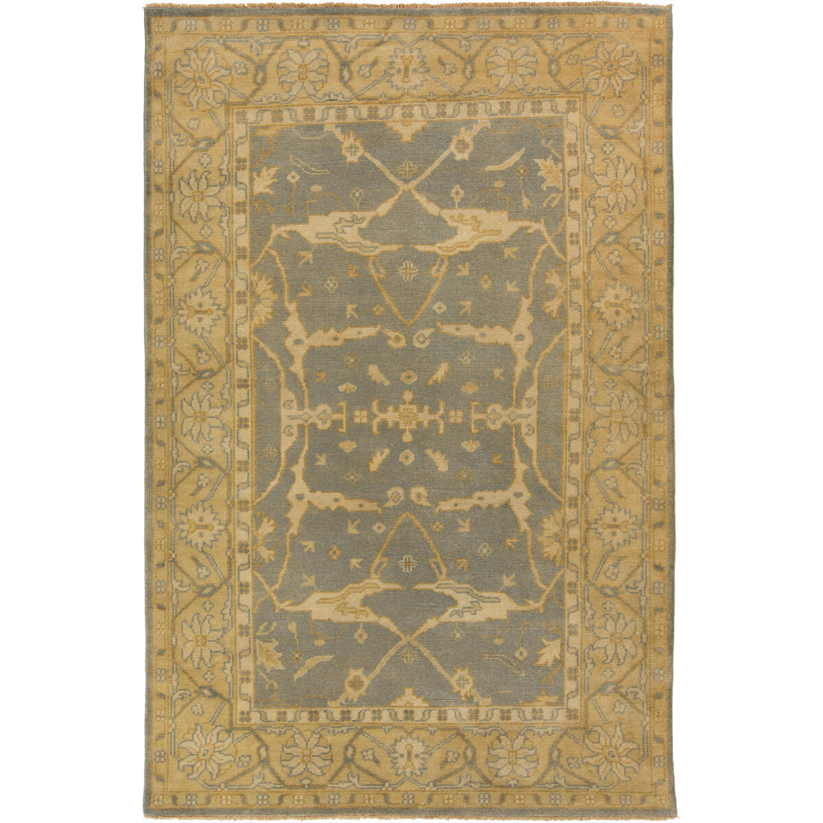 Ainsley 102 X 66 inch Medium Gray, Tan, Khaki Rug