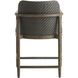 Chilton 37.5 inch Pearl and Dark Gray Wash and Kona Outdoor Counter Stool