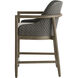 Chilton 37.5 inch Pearl and Dark Gray Wash and Kona Outdoor Counter Stool