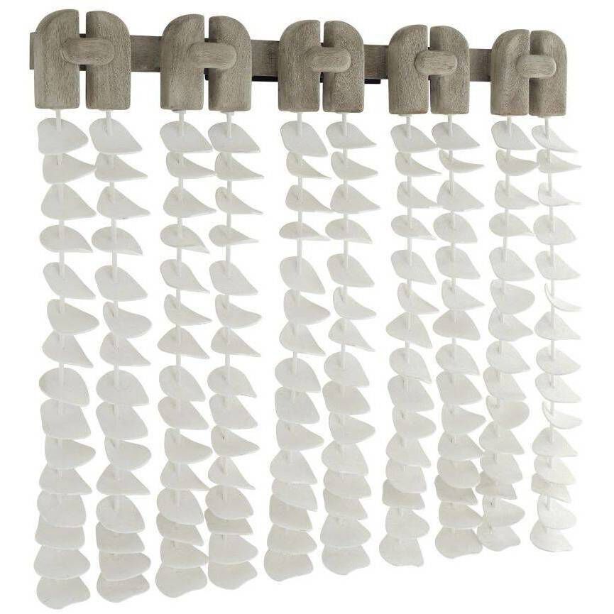 Melt White Gesso and Smoke Wall Decor