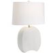 Fairbanks 26.5 inch 150.00 watt White and Antique Brass Lamp Portable Light