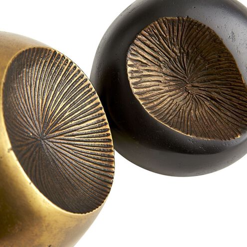 Ida Antique Brass Sculptures, Set of 2