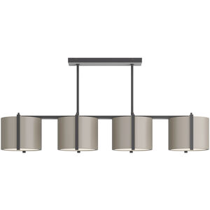 Zachary 4 Light 52 inch Taupe Chandelier Ceiling Light