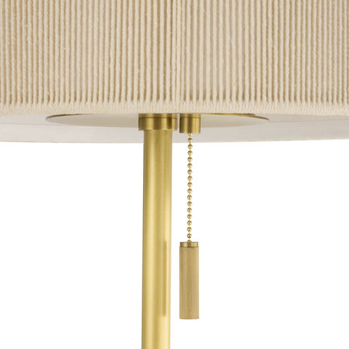 Middlebury 24.5 inch 4.00 watt Brown and Antique Brass Desk Lamp Portable Light