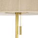 Middlebury 24.5 inch 4.00 watt Brown and Antique Brass Desk Lamp Portable Light