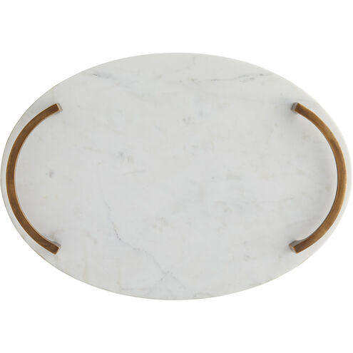 Collie White Marble Tray