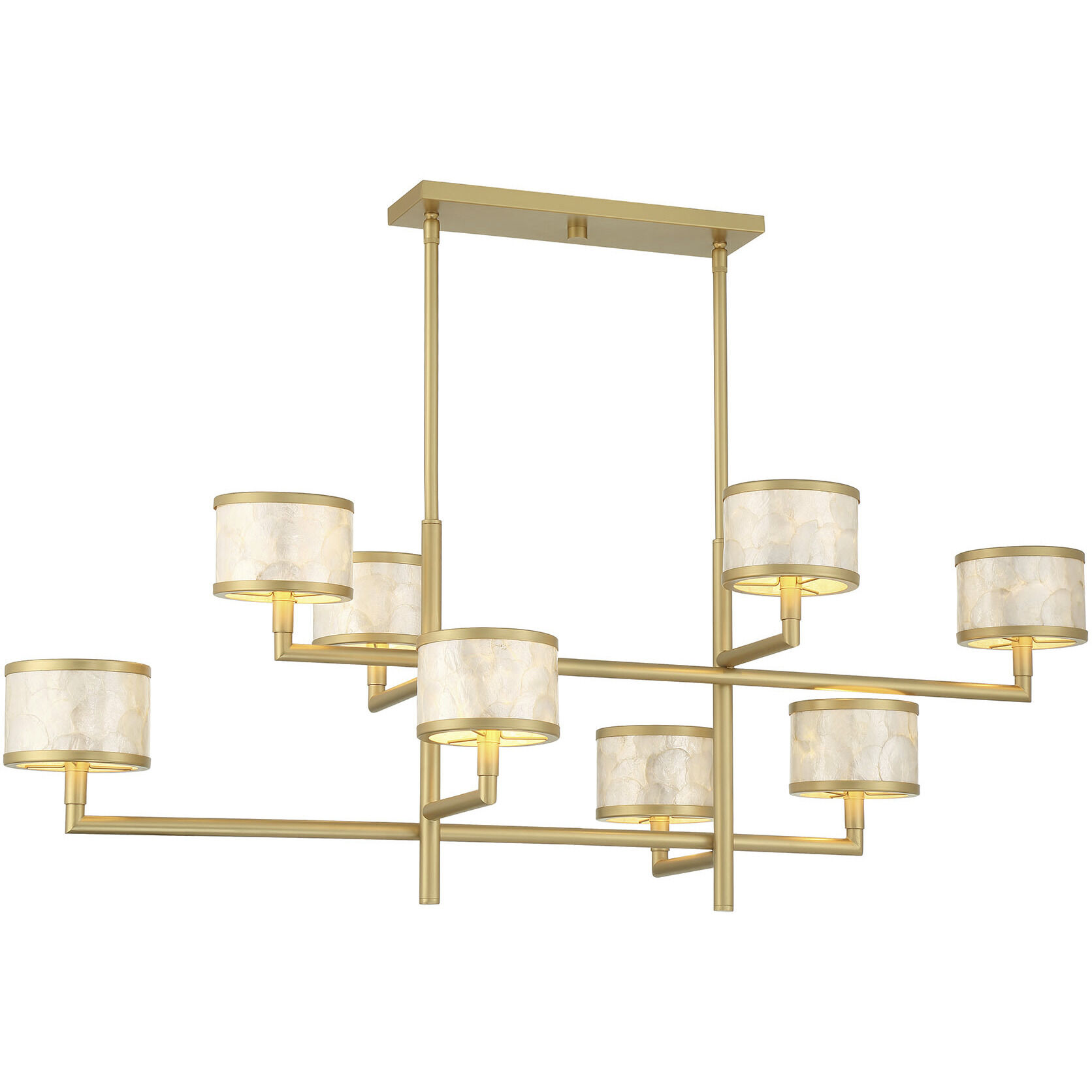 Mariquita 8 Light 20 inch Spun Gold Chandelier Ceiling Light