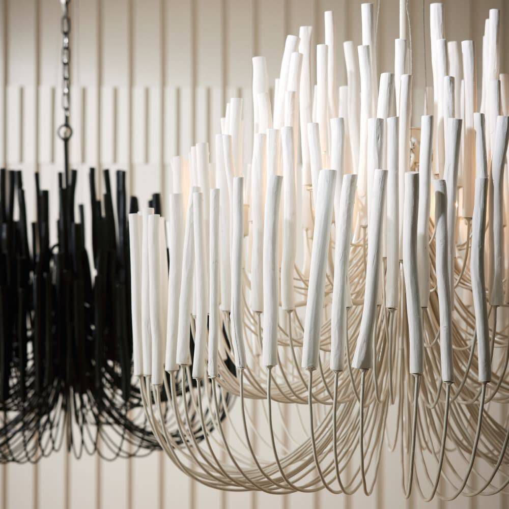 Tilda 6 Light 36 inch White Chandelier Ceiling Light, Large