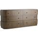 Jacques Brindle and Natural Faux Horn with Bronze Chest