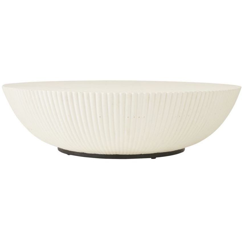 Etta 48 inch Ivory and Blackened Bronze Outdoor Coffee Table