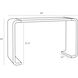 Turnley Gray Lacquer Console Table