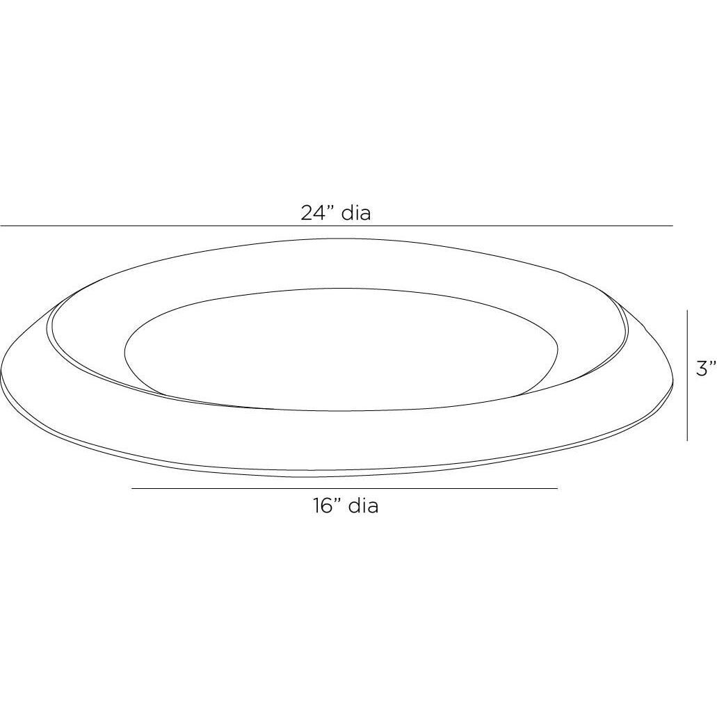 Everett Distressed Antique Brass Centerpiece